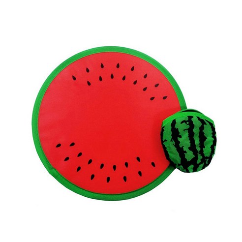 부채 추천 상품펀집 포켓 원터치 접이식 수박 오렌지 부채 (10개 세트), 베이직_수박(10개..., 1개 제품 사진