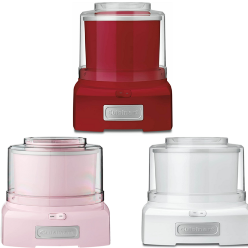 쿠진아트 Cuisinart ICE-21RP1 1.5쿼트 ICE-21PKP1 아이스크림 메이커 3color, 화이트