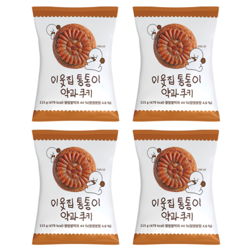 이웃집 통통이 약과쿠키 115g, 4개