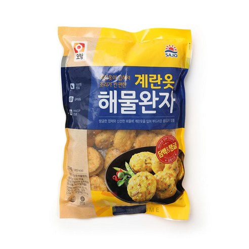 계란옷 해물완자 오양 1kg 식자재 장보기, 1개