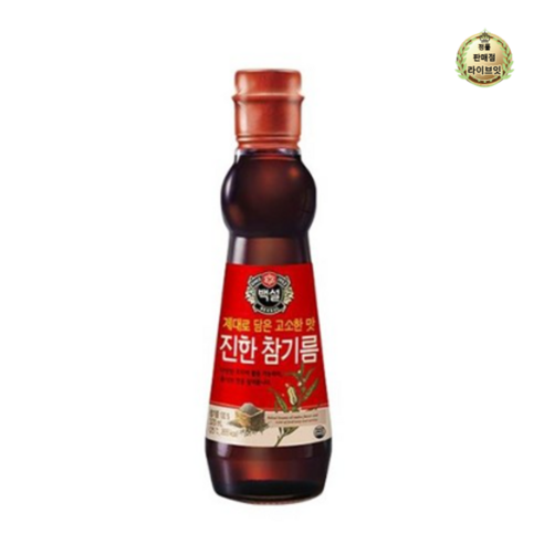 CJ제일제당 백설 진한 참기름 320ml, 1개