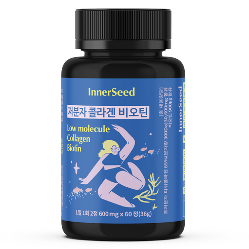 InnerSeed 이너시드 저분자 콜라겐 비오틴 300달톤, 1개, 60정