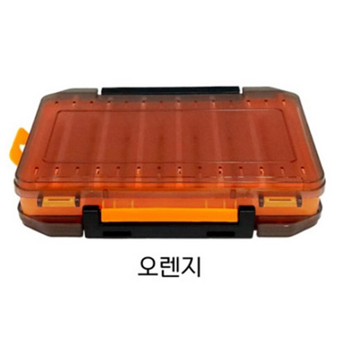 TK 에기케이스 양면형 루어 낚시 태클박스 미노우 에기박스 소 대 특대, 1개, 오렌지