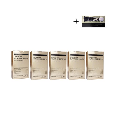 NEW 여에스더 글루타치온 다이렉트 5X 필름 순도75% + AHC 아이크림 1g 증정, 6박스, 30매