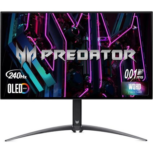 acer 에이서 프레데터 X27U | 27인치 WQHD 2560 x 1440 OLED 게이밍 모니터 AMD FreeSync 프리미엄 최대 240Hz 0.01ms 1000nits@H