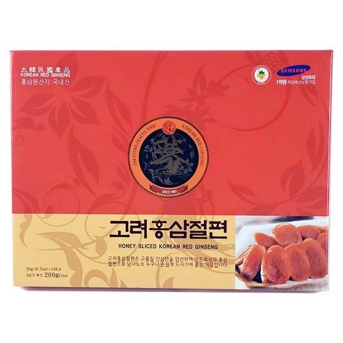 하늘선물 고려홍삼절편(200g), 300g, 1박스