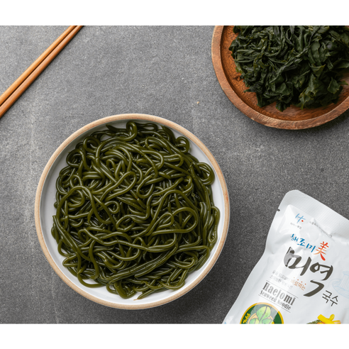 풍부한 맛과 영양을 즐길 수 있는 편리한 해조국수