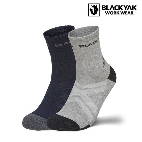 블랙야크 S-베이직 양말 세트 (그레이/네이비, 발등 메쉬) 2켤레 set 블랙야크등산양말