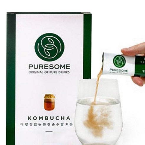 콤부차 원액 100% 발효차 꼼부차 콤부티 뱃살 다이어트 물대신 차, 콤부차 20ml 20개