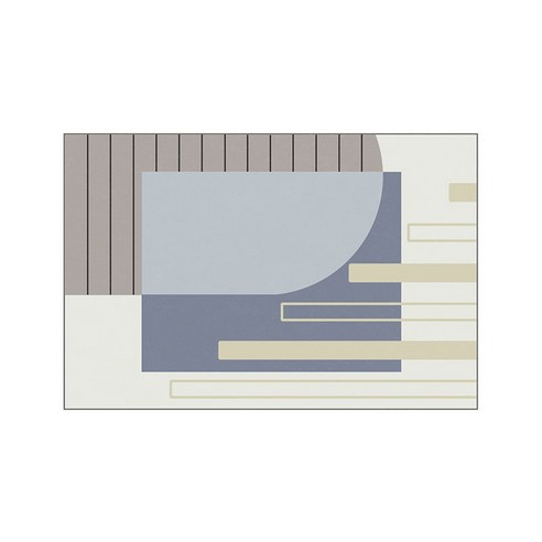 다국적 사치 거실 카펫 소파 탁자 회색 카펫 북유럽 미니 기하학 침실 침대 옆 카펫 깔개, JH1-