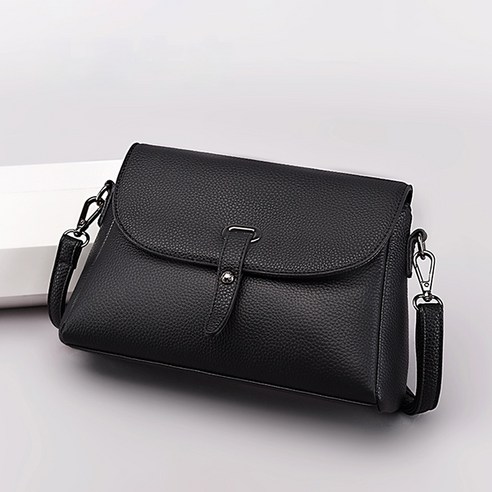 에쥬아 여성 가죽 크로스백 숄더백 심플 핸드백 엄마가방 조절 가능 오야니가방