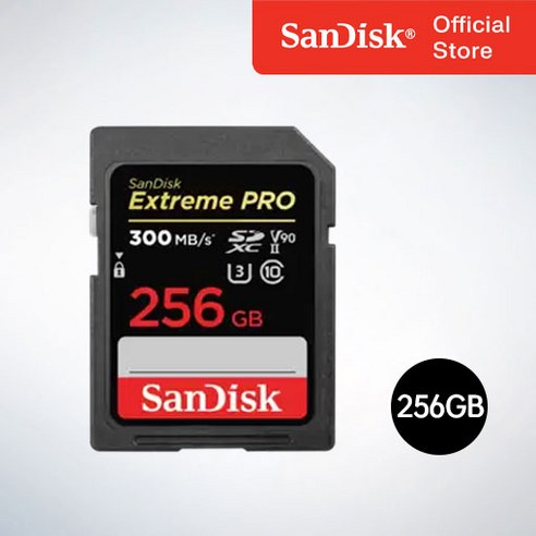 샌디스크 Extreme Pro2 익스트림 프로2 SD메모리카드 UHS-2 V90 SDSDXDK 256GB, 256기가