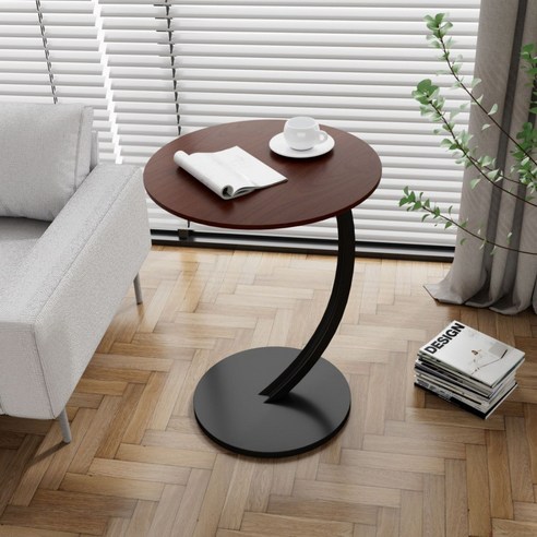 RichMagic 유럽식 패션 아이디어 티테이블 62cm*40cm, 다갈색
