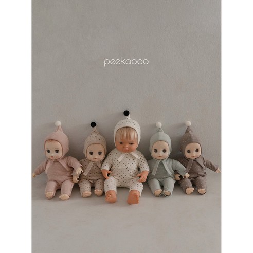 피카부 땡땡 인형옷, 크림, free, 1개