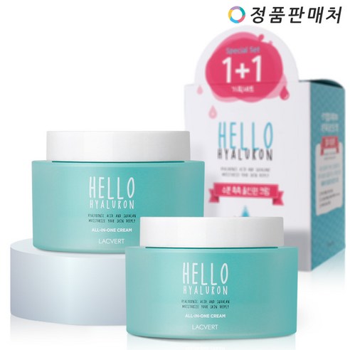 라끄베르 헬로 히알루론 올인원 크림, 100ml, 2개입