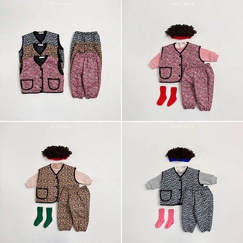 [당일발송]오뜨베베 촌캉스세트 유아동상하세트 겨울신상 어린이집 단체복