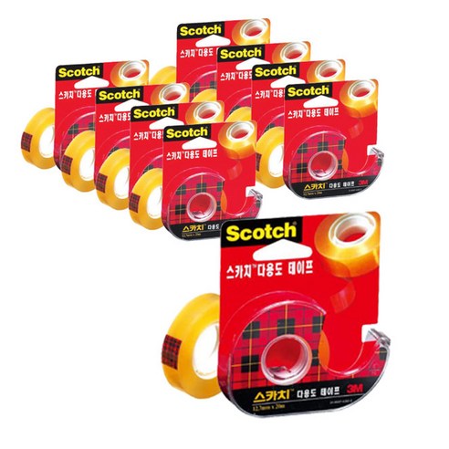 스카치 다용도 테이프 디스펜서 522 12mm x 20m, 9개 학용품/수업준비 스카치 다용도 테이프 디스펜서 522 12mm x 20m, 9개 학용품/수업준비