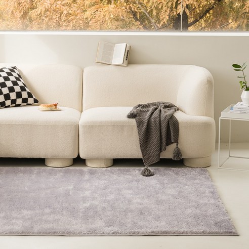 럭셔리함과 편안함을 동시에, 드리울 리틀가든 장모 거실 러그