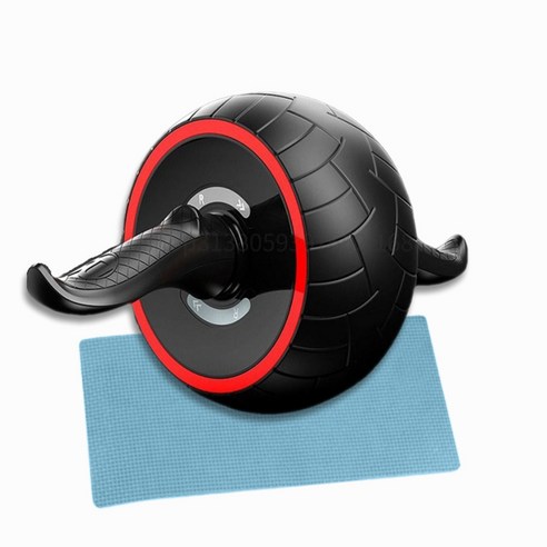 온더트랙 무소음 ab 슬라이드 복근 운동기구 ab 롤아웃 ab휠 에이비슬라이드 + 무릎보호패드, 레드 광폭 AB휠