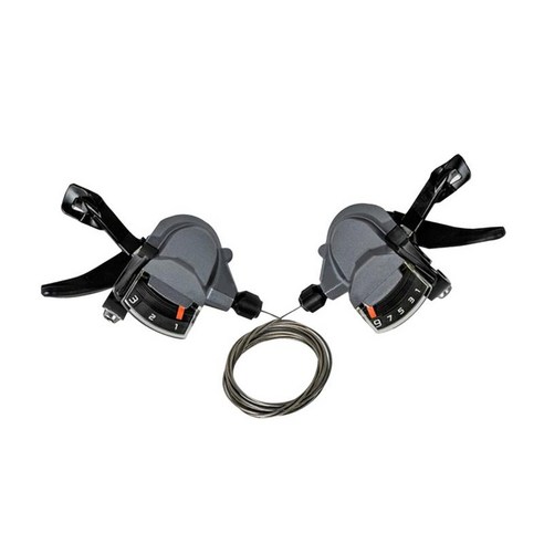 MTB 3x9 속도 산악 자전거 자전거 ers 27S 케이블 포함 썸 기어, 은, 12x6cm, 플라스틱