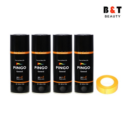 노루페인트 핑고 스프레이 블랙 200ml x4 + 마스킹 테이프 18×18, 단품, 1개 컬러스프레이 노루페인트 핑고 스프레이 블랙 200ml x4 + 마스킹 테이프 18×18, 단품, 1개 컬러스프레이