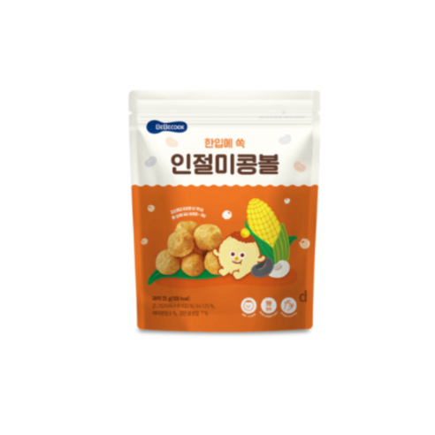 베베쿡 한입에 쏙 인절미 콩볼, 인절미맛, 25g, 16개