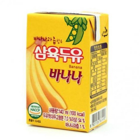 삼육두유 바나나, 140ml, 288개