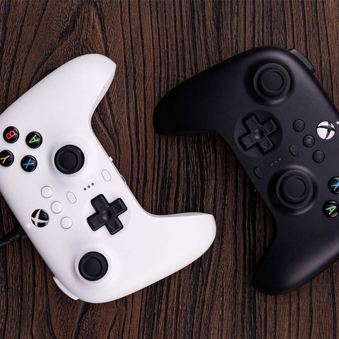 8Bitdo 얼티메이트 유선 컨트롤러 For Xbox 홀 이펙트 버전 게임 얼티밋 조이스틱 게임패드, 1개, 블랙 + Game Pass카드