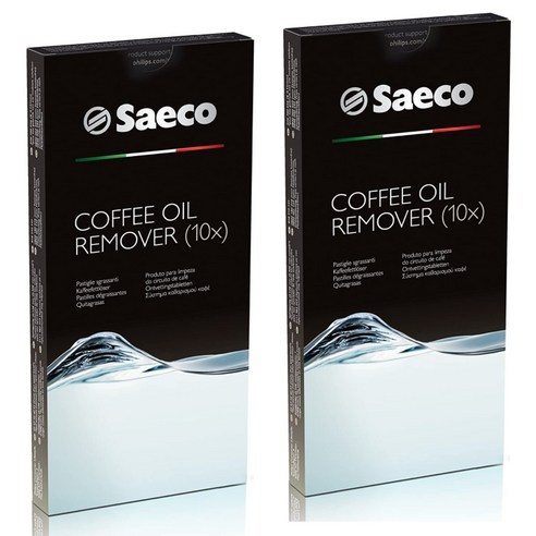 Saeco Coffee Oil Remover 세코 필립스 에스프레소 머신용 커피 오일 청소 세척 리무버 10타블렛 2팩