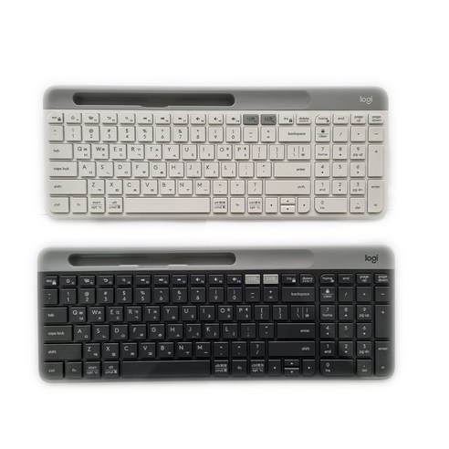 로지텍 슬림 멀티 키보드, 퓨어 화이트, K580, 일반형