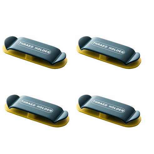 4pcs 펀치 프리 후크 전원 플러그 소켓 홀더 펀치 프리 접착 후크, 암청색, 감색