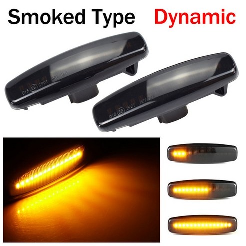 LED 다이내믹 사이드 마커 방향 지시등 인피니티 EX25 EX35 EX37 FX30d FX35 FX37 FX50 G25 G35 G37 JX35 M25 M35 M37 2 개, [01] 2PCS Dynamic Crystal, 2PCS Dynamic Crystal, 없음, 2개