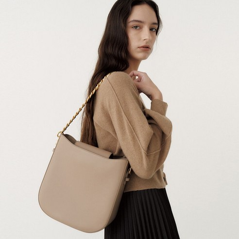 드메리엘 [Demeriel] Sage Bag Medium Rose Beige