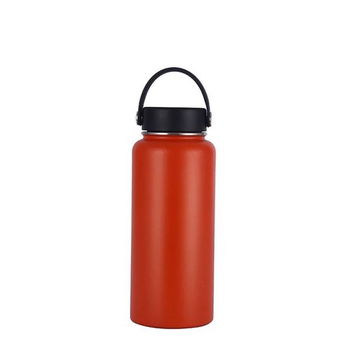 ZZJJC 아이디어 보온병 아이디어 텀블러 아웃도어 보온병, 붉은색, 32oz/960ml