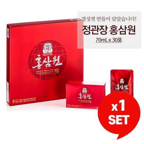 홍삼원 선물세트 70ml x 30포 + 쇼핑백 증정, 1세트