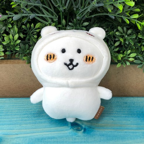 치이카와 탈을 쓴 농담곰 인형 키링 10cm, 1개