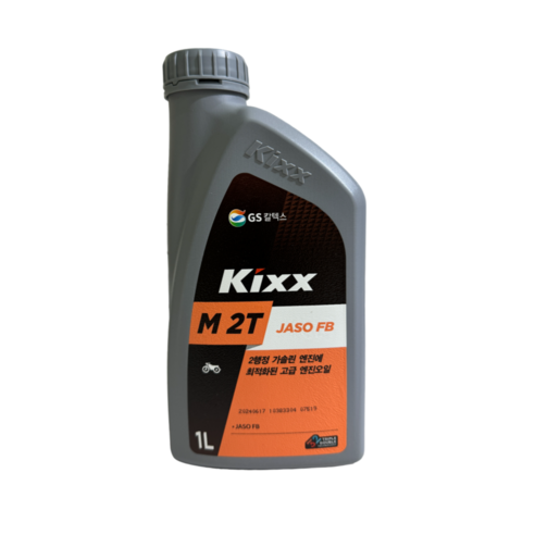 2행정 엔진오일 GS칼텍스 KIXX 1L(1000ml), 6개, Kixx M 2T JASO FB (1L)