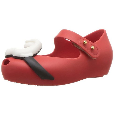 미니 Melissa 유니 아동용 울트라걸 + 디즈니 메리 제인 플랫 레드, 6 일반 미국 유아