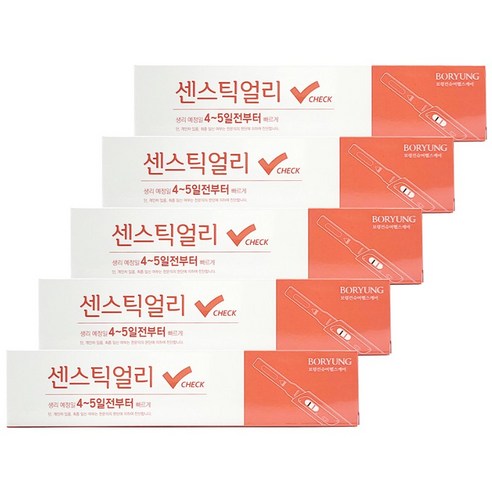 내일도착) 약국전용 임신테스트기 / 원체크원 해피타임 센스틱, 1개입, 5개