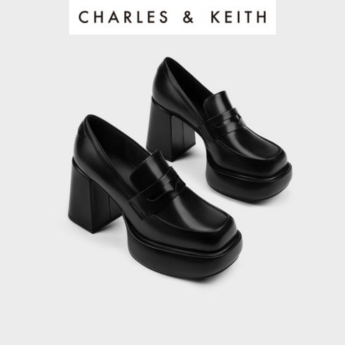 CHARLES&KEITH 찰스앤키스 청키 하이힐 로퍼