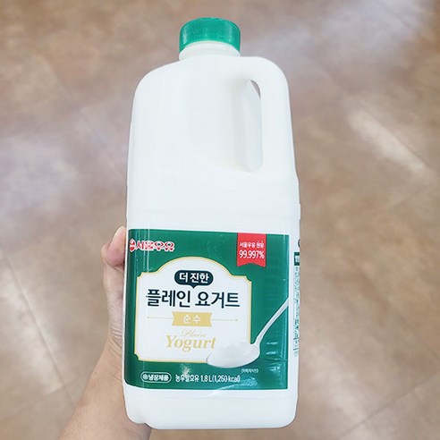 서울우유 더진한 대용량 순수 플레인 요거트 2.45L, 1개