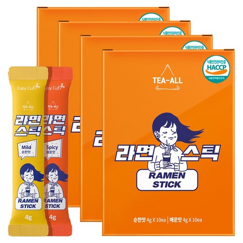 라면스틱 20p, 80g, 4개