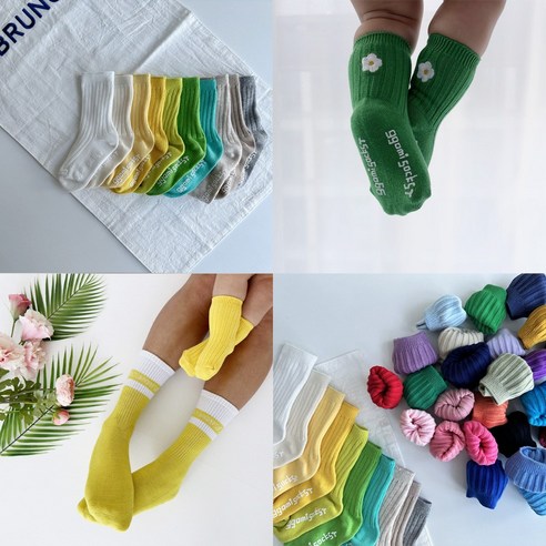 우리 아이 발에 따뜻함과 행복을 선물하세요: 꼬미싹 아기 골지 양말