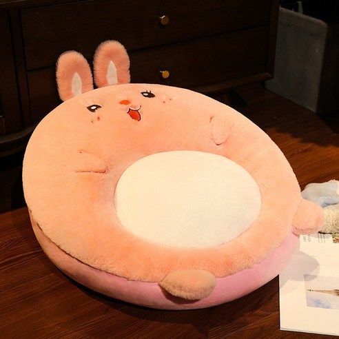 smy다다미 좌석 부두 일본 게으른 이불 쿠션 방귀 매트 바닥 의자 홈 침실 베이 창 매트, 귀여운 핑크 토끼, 작은(미끄럼버전,양면소재)