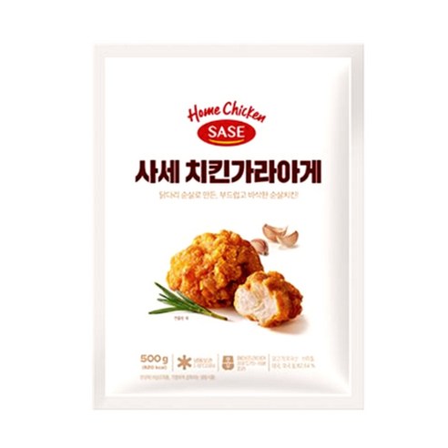 [안주인몰] 사세 가라아게500gX2 1kg 치킨 순살 닭다리살 후라이드 냉동닭 통닭 튀김, 2개, 500g