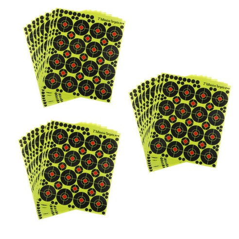 패치가 있는 480pcs 높은 가시성 반응성 튄 종이 대상, 블랙 옐로우, {"사이즈":"5cm"}, {"수건소재":"종이"}