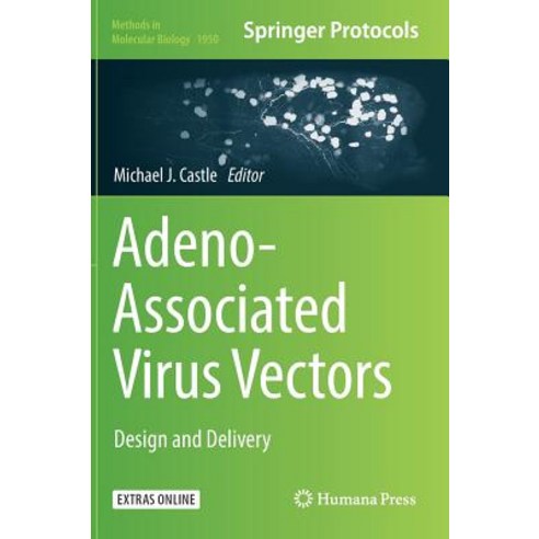 (영문도서) Adeno-Associated Virus Vectors: Design and Delivery Hardcover, Humana, English, 9781493991389