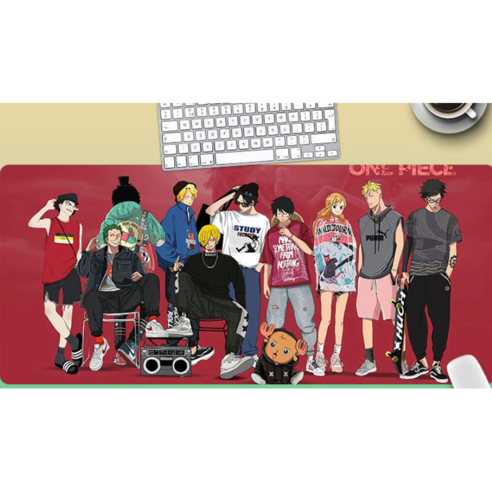 게이밍 장패드 캐릭터 마우스 장패드 원피스 나루토 루피 조로 15종, 80*30cm, 012