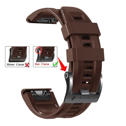때문에 Garmin Descent G1 Mk1 Mk2 Mk2i 스트랩 Quick Fit 22mm 26mm 고품질 실리콘 손목대 가민 시계대, #11