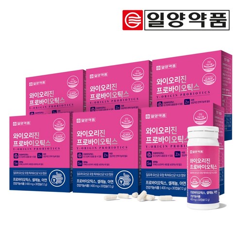 일양약품 와이오리진 프로바이오틱스 유산균 30정, 6팩 세트 닥터제안프리프로바이오틱스